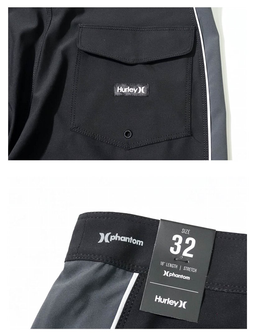 Hurley ハーレー サーフパンツ メンズ 水着 Phantom Fastlane CJ5101 黒 USモデル 2020夏 新作