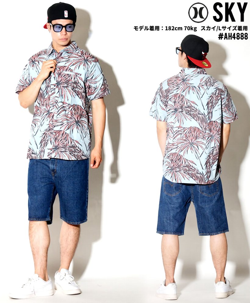 Hurley ハーレー 半袖 アロハシャツ メンズ リーフ サーフ系 ストリート系 スケーター ファッション Ah48 Haot002 Hurley ハーレー 半袖 アロハシャツ メンズ リーフ サーフ系 ストリート系 スケーター ファッション Ah48 Haot002
