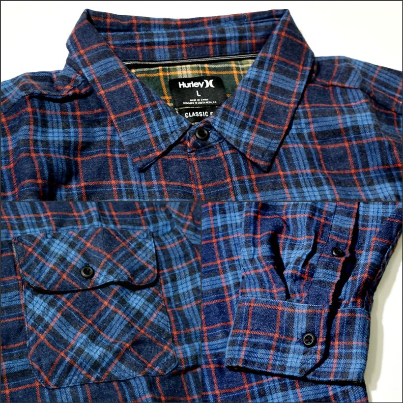 Hurley ハーレー ネルシャツ メンズ 長袖 AR0820 USモデル 2019春 新作