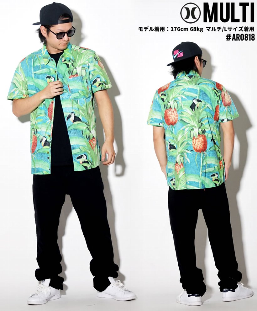 Hurley ハーレー アロハシャツ メンズ 半袖 AR0818 USモデル 2019春 新作