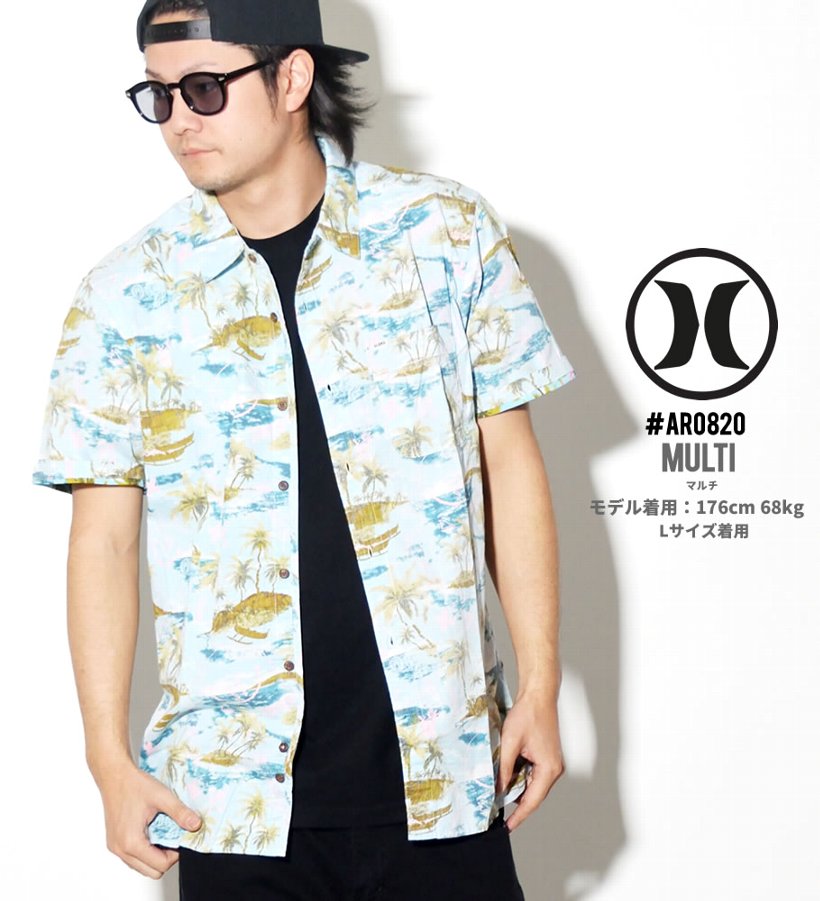 Hurley ハーレー アロハシャツ メンズ 半袖 AR0819 USモデル 2019春 新作