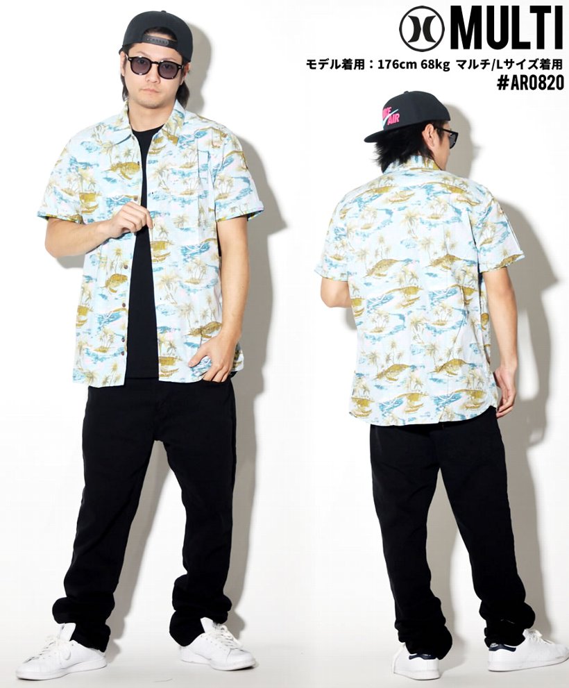 Hurley ハーレー アロハシャツ メンズ 半袖 AR0819 USモデル 2019春 新作