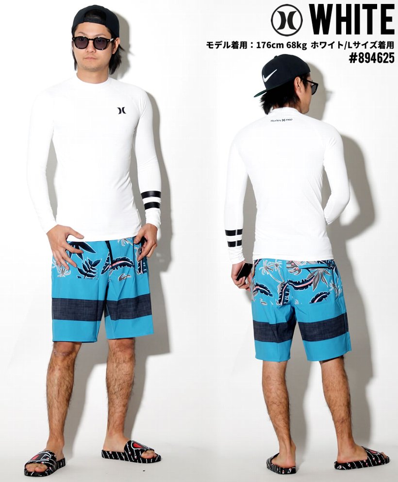 Hurley Pro ハーレー プロ ライト ラッシュガード UPF50+ サーフTシャツ メンズ 長袖 894625 USモデル 2019春 新作