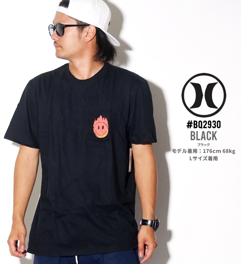 Hurley ハーレー 胸ポケ Tシャツ メンズ 半袖 プリント BQ2930 USモデル ストリート系 ヒップホップ スケーター ファッション 服 通販