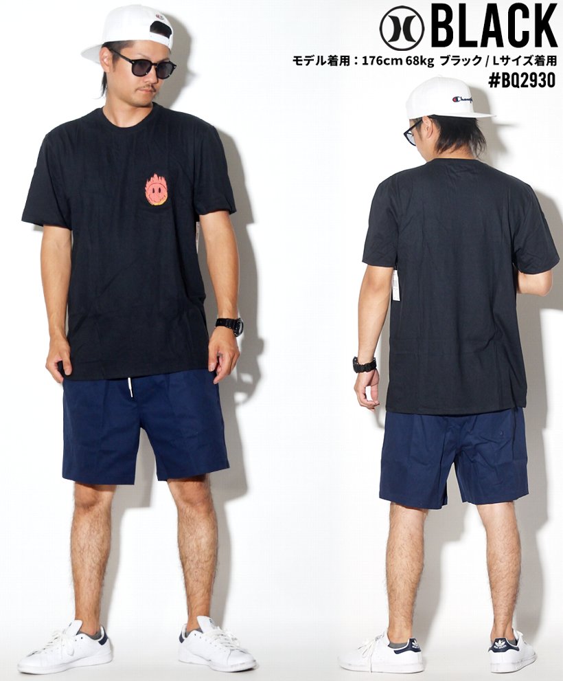 Hurley ハーレー 胸ポケ Tシャツ メンズ 半袖 プリント BQ2930 USモデル ストリート系 ヒップホップ スケーター ファッション 服 通販