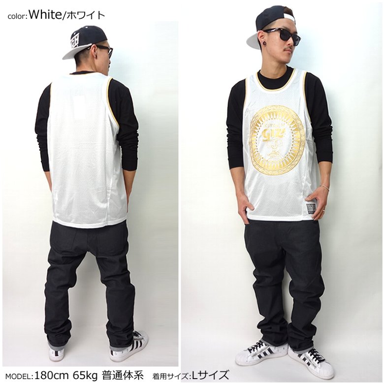 JOYRICH×GIZA (ジョイリッチ×ギザ) メッシュタンクトップ メンズ レディース 半袖 H1401TK
