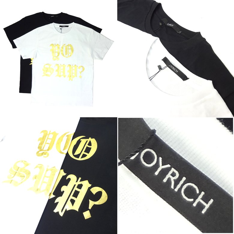 JOYRICH (ジョイリッチ) Tシャツ 半袖 メンズ レディース U1436TE