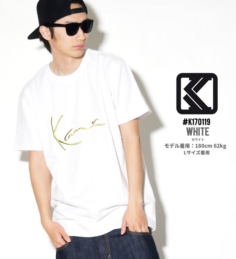KARL KANI カールカナイ Tシャツ メンズ 半袖 春 ブランド ロゴT 刺繍 白 黒 大きいサイズ