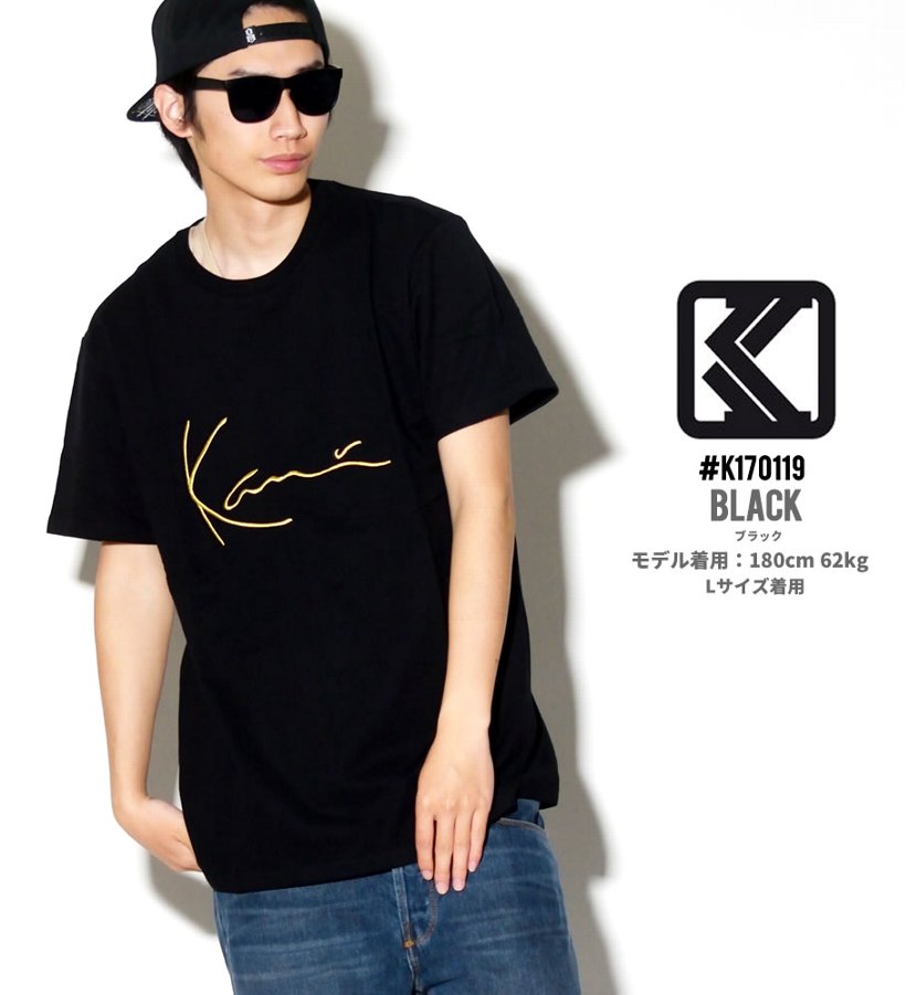 KARL KANI カールカナイ Tシャツ メンズ 半袖 春 ブランド ロゴT 刺繍 白 黒 大きいサイズ