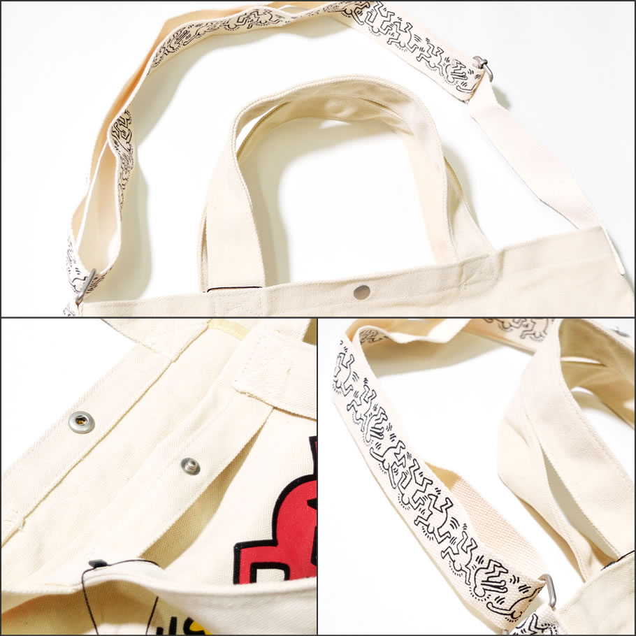 Keith Haring キースヘリング トートバッグ キャンバスサコッシュ KH-1801