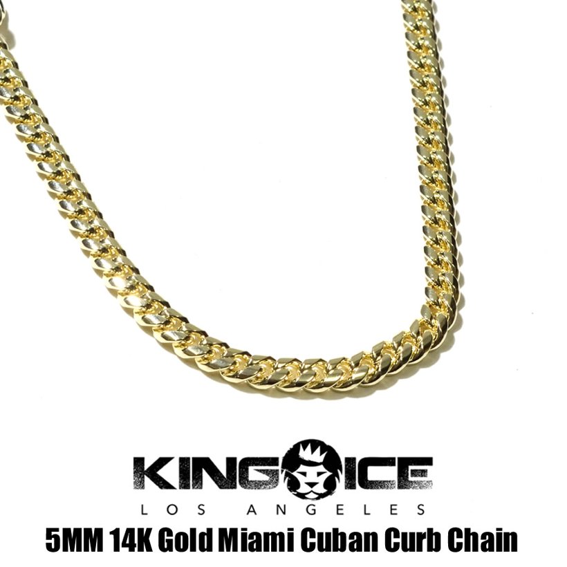 ネックレス メンズ ブランド ゴールド 14k KINGICE キングアイス NKX09832