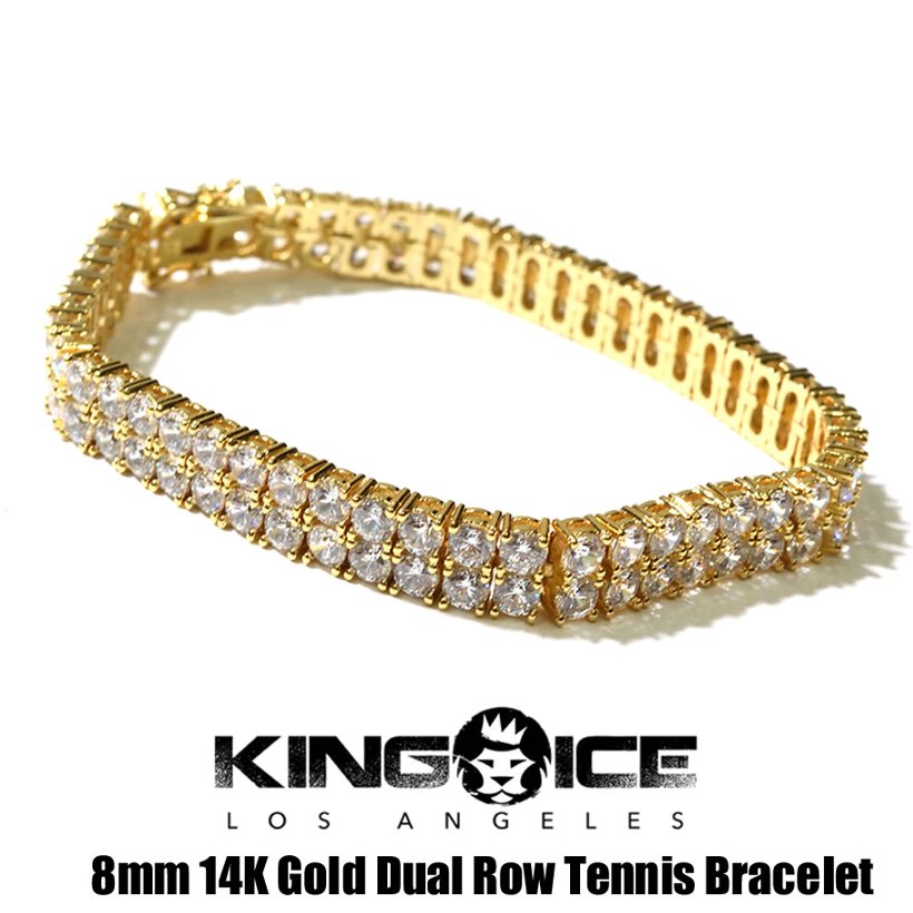 ブレスレット メンズ ブランド ゴールド 14k KINGICE キングアイス BRX11536