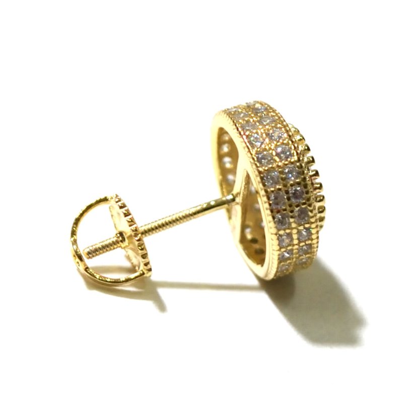 ピアス メンズ ブランド ゴールド 14k KINGICE キングアイス ERX10858