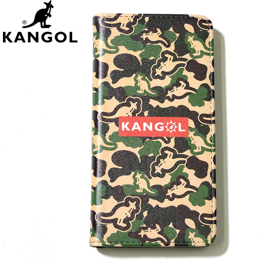 KANGOL カンゴール iphone ケース 手帳型 7 / 7plus / 8 / 8plus / X / ハードケース ロゴ LCA0021 迷彩 2018秋冬 新作