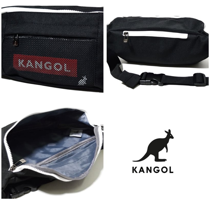 KANGOL カンゴール ウエストバッグ ボディバッグ カジュアル ブランド 斜め掛け ポーチ 小物入れ おしゃれ 鞄