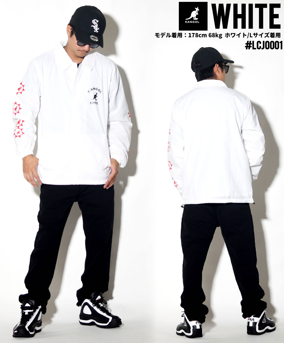 KANGOL カンゴール コーチジャケット メンズ ブランド ロゴ プリント 白 黒 紺 赤 LCJ0001 2018秋冬 新作