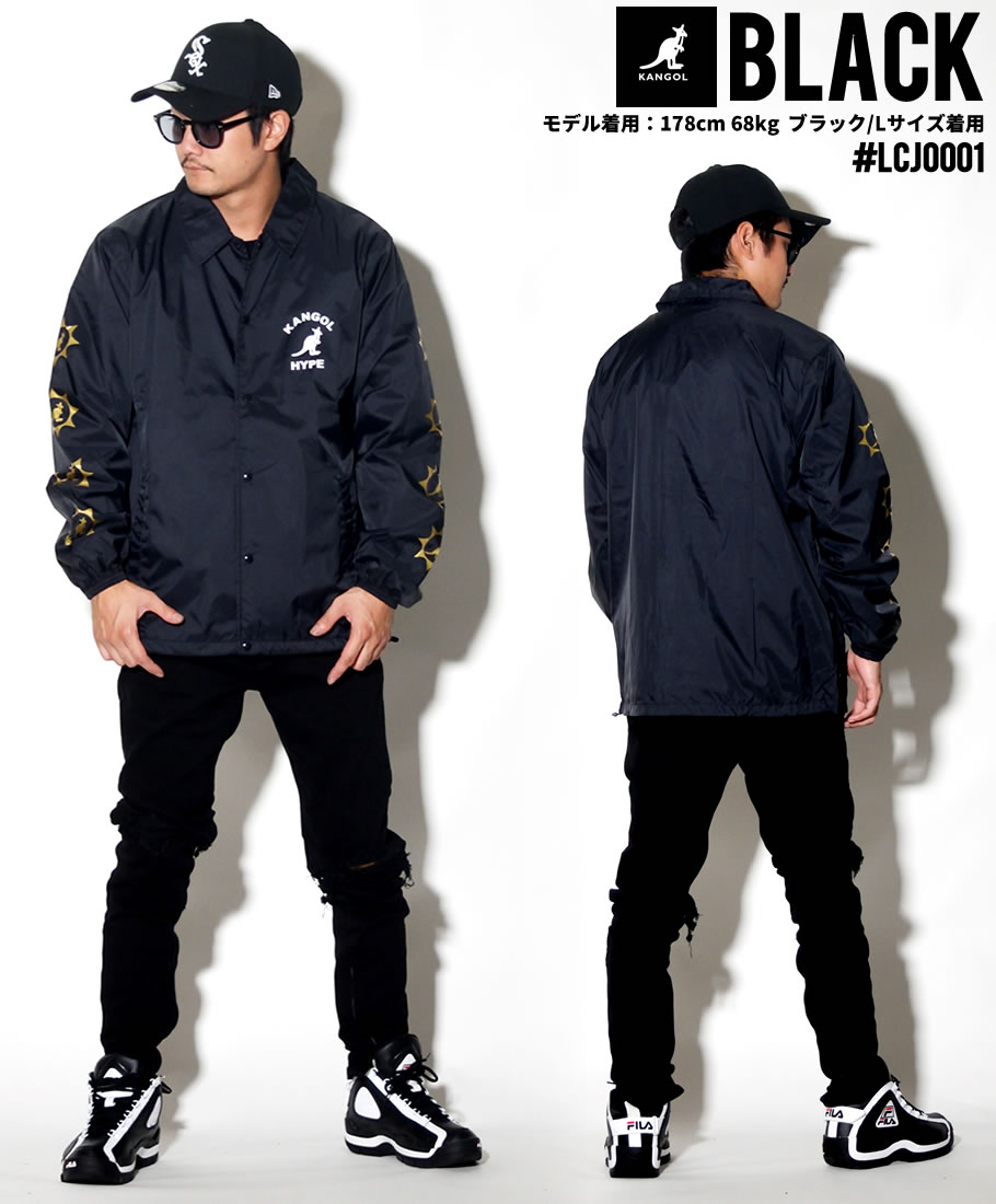 KANGOL カンゴール コーチジャケット メンズ ブランド ロゴ プリント 白 黒 紺 赤 LCJ0001 2018秋冬 新作