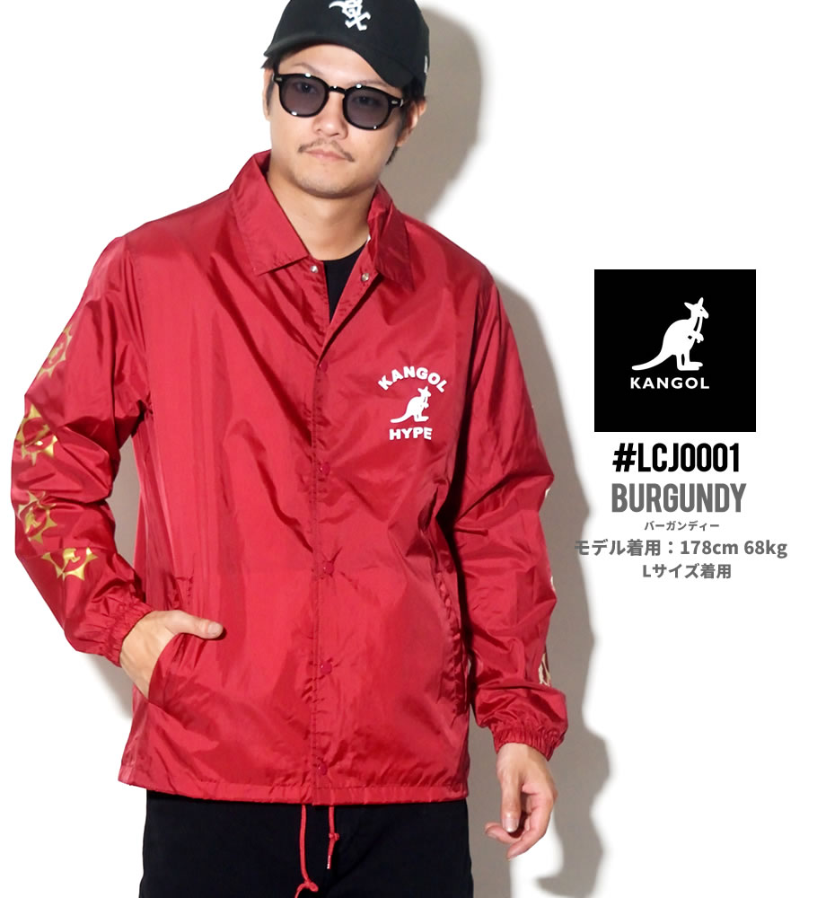 KANGOL カンゴール コーチジャケット メンズ ブランド ロゴ プリント 白 黒 紺 赤 LCJ0001 2018秋冬 新作