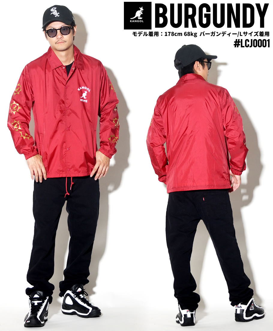 KANGOL カンゴール コーチジャケット メンズ ブランド ロゴ プリント 白 黒 紺 赤 LCJ0001 2018秋冬 新作
