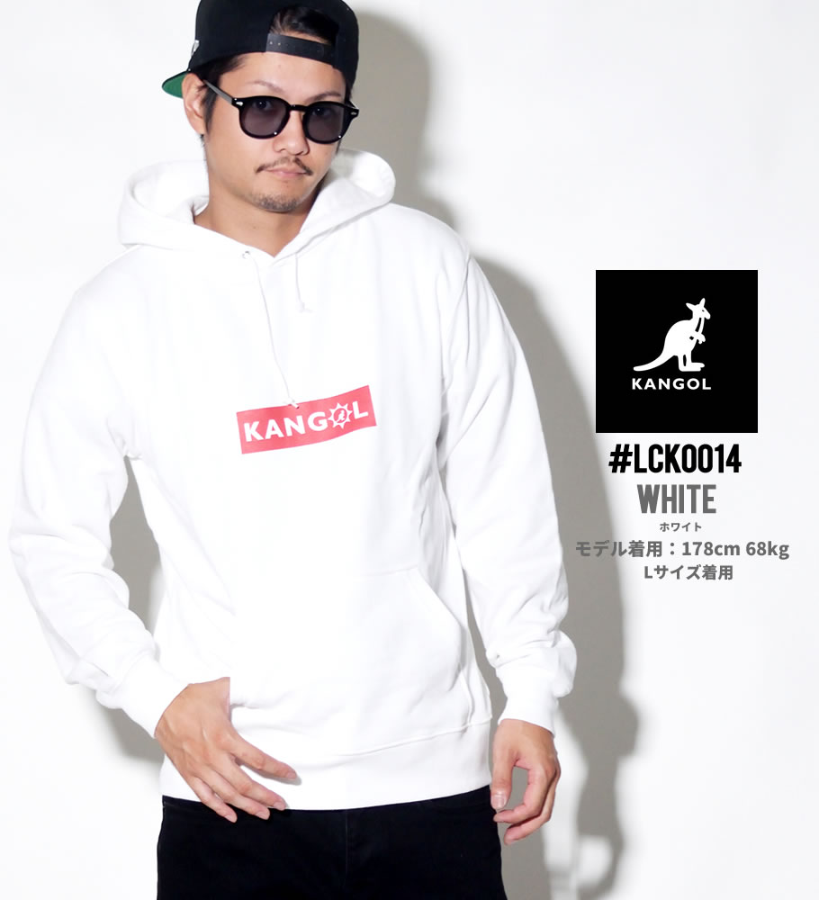 KANGOL カンゴール プルオーバーパーカー メンズ ボックスロゴ プリント フリース スウェット LCK0014 2018秋冬 新作