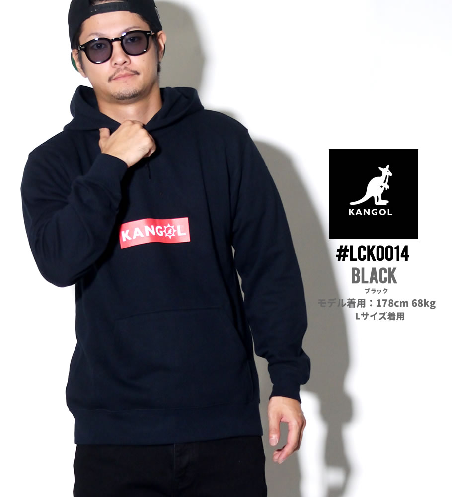KANGOL カンゴール プルオーバーパーカー メンズ ボックスロゴ プリント フリース スウェット LCK0014 2018秋冬 新作