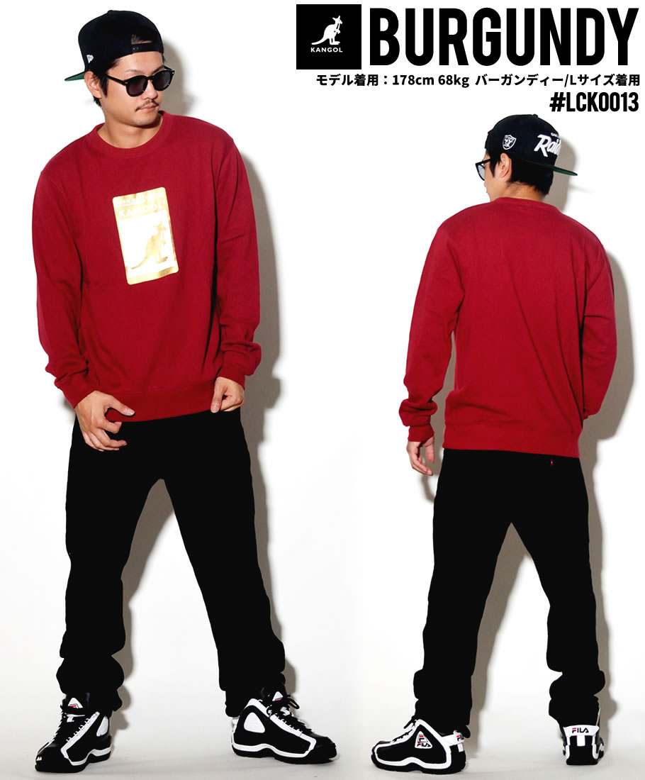 KANGOL カンゴール トレーナー メンズ ブランド ロゴ プリント 黒 灰 赤 LCK0013 2018秋冬 新作