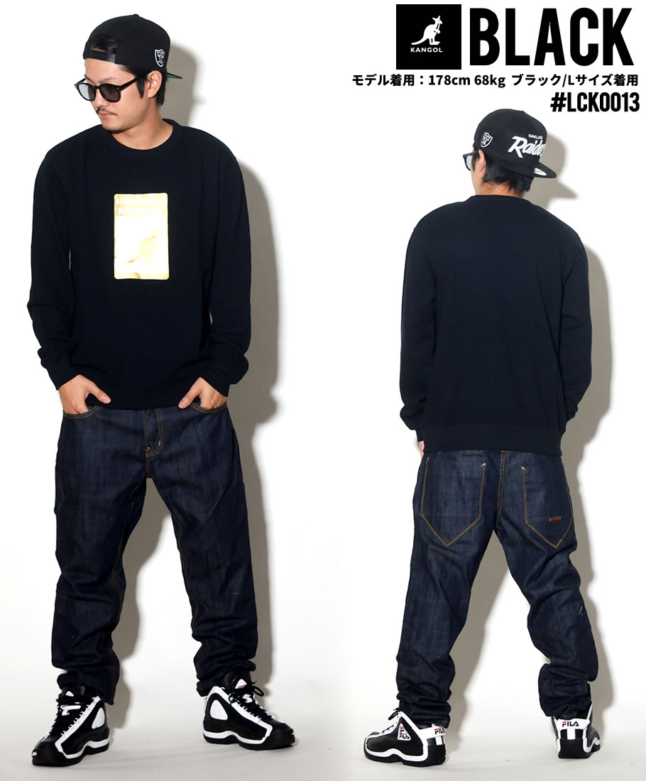 KANGOL カンゴール トレーナー メンズ ブランド ロゴ プリント 黒 灰 赤 LCK0013 2018秋冬 新作