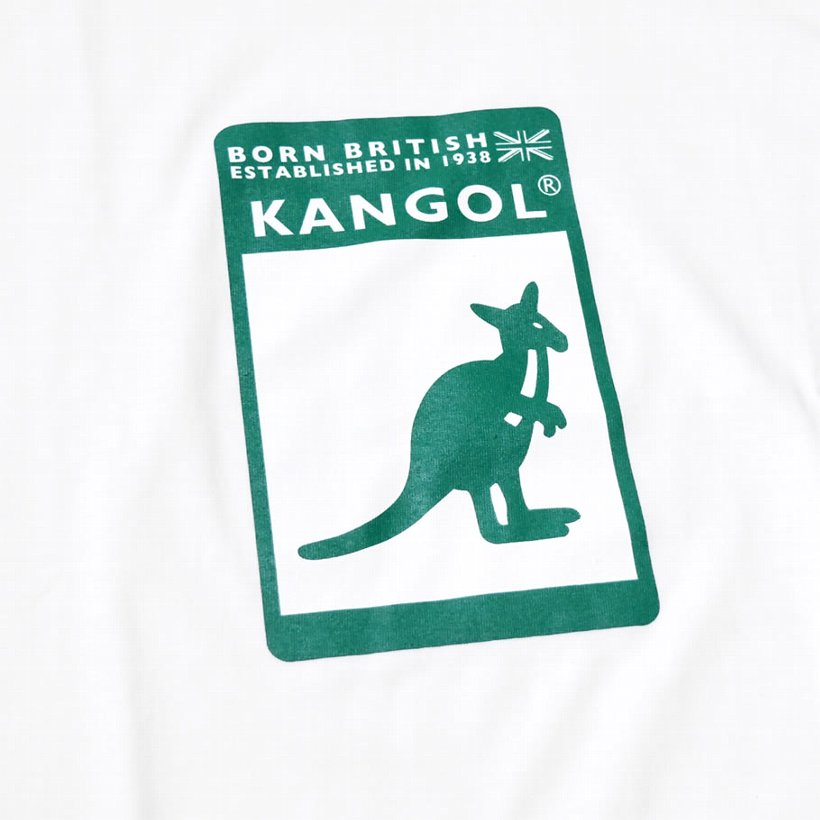 KANGOL カンゴール Tシャツ メンズ 半袖 ロゴT プリント LCT0014 白 黒