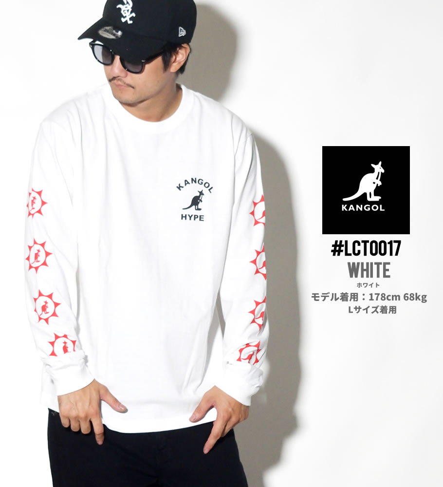 KANGOL カンゴール Tシャツ メンズ 長袖 ブランド ロンT ロゴT プリント 白 黒 LCT0017 2018秋冬 新作