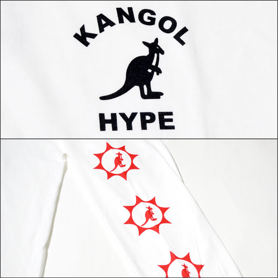 KANGOL カンゴール Tシャツ メンズ 長袖 ブランド ロンT ロゴT プリント 白 黒 LCT0017 2018秋冬 新作