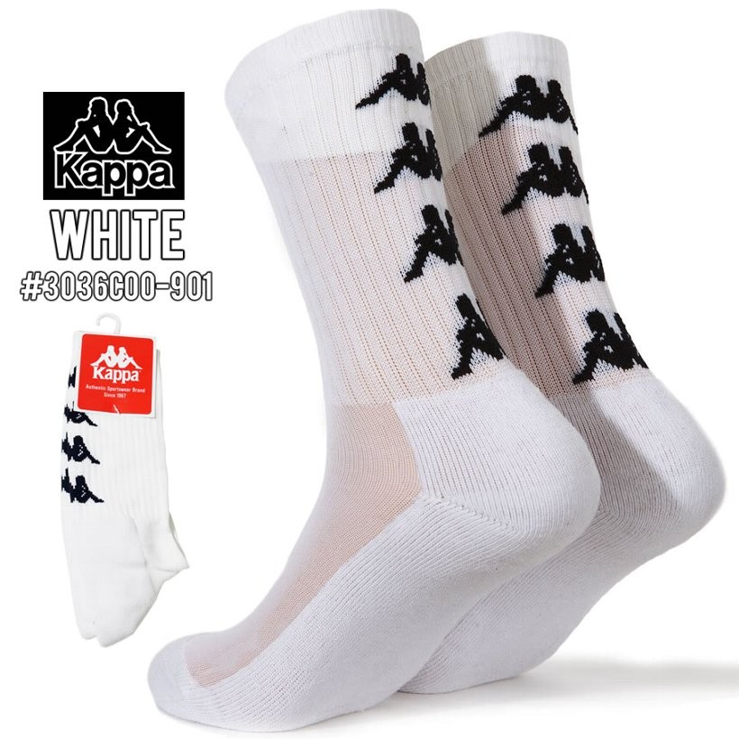 KAPPA カッパ 靴下 メンズ ハイソックス クルーソックス 日本未発売