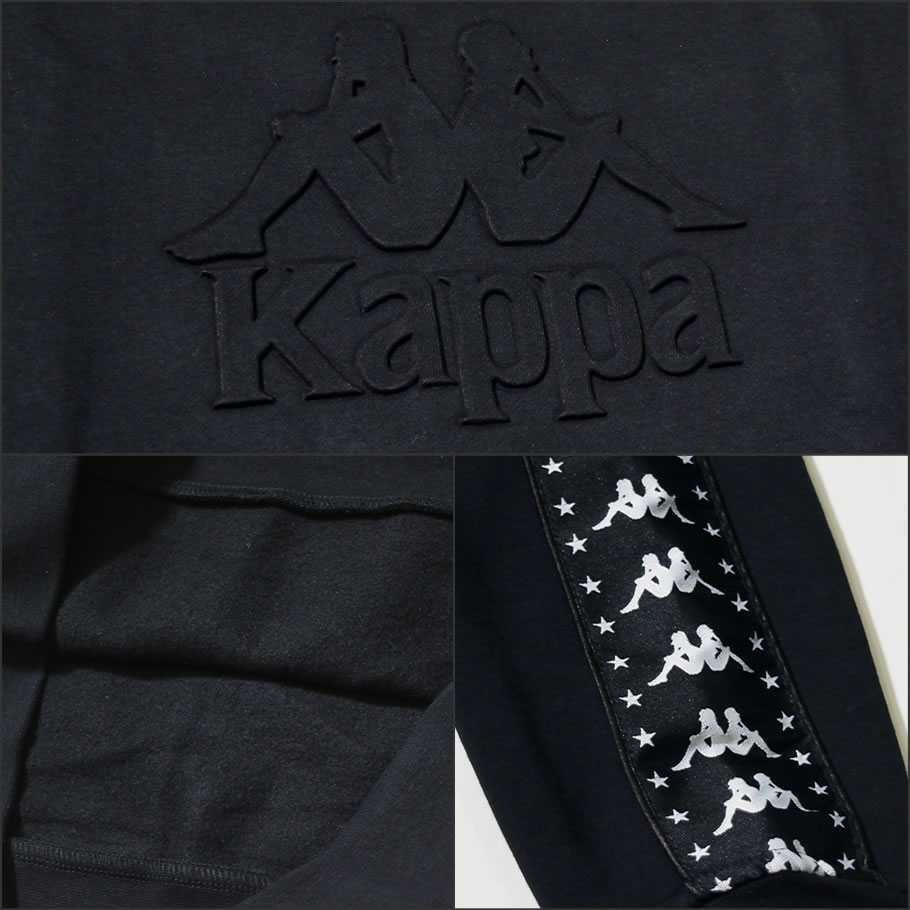 KAPPA カッパ トレーナー メンズ クルーネック サイドライン 3030Q10