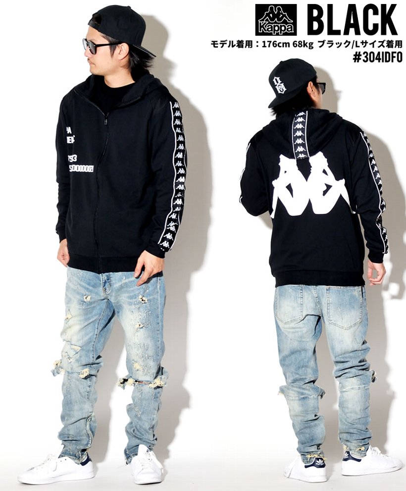 KAPPA カッパ ジップパーカー メンズ 304IEL0 ストリート系 ヒップホップ hiphop スポーツMIX ミックス ファッション 服 通販