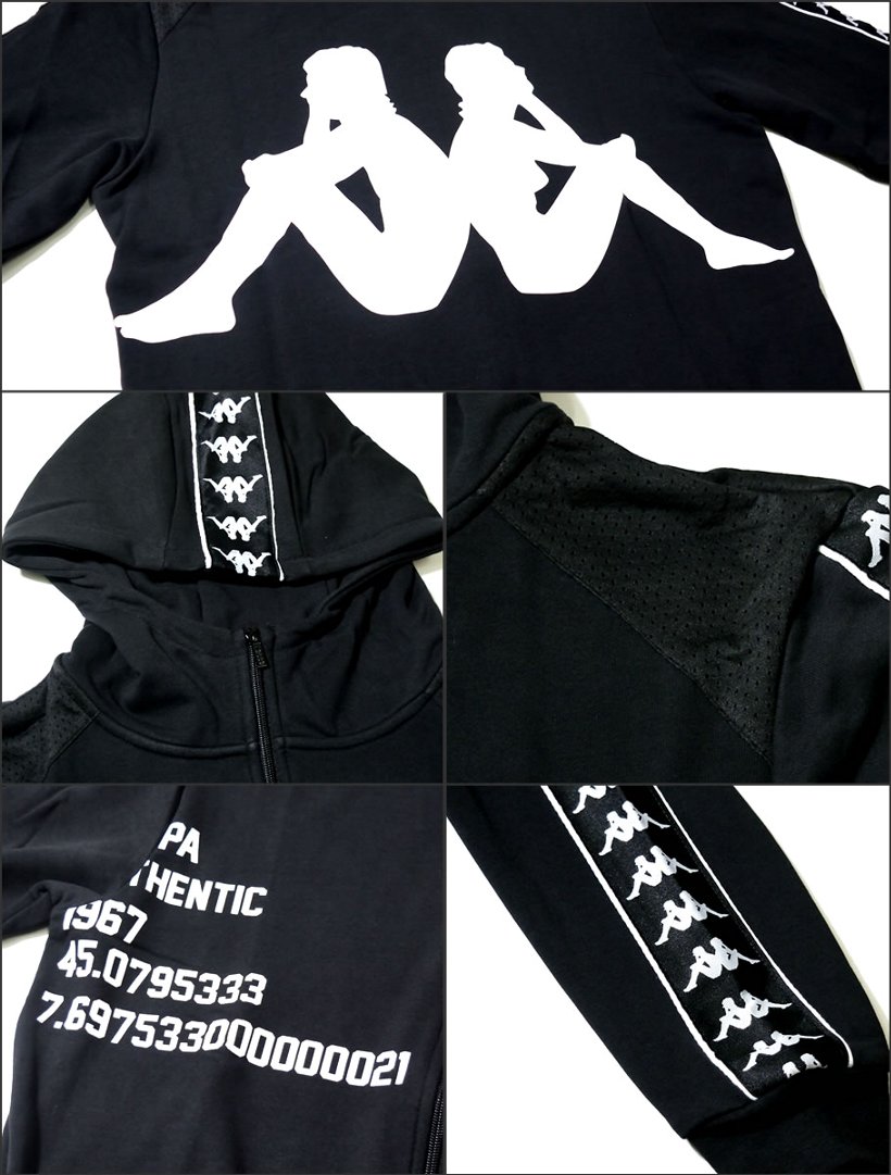 KAPPA カッパ ジップパーカー メンズ 304IEL0 ストリート系 ヒップホップ hiphop スポーツMIX ミックス ファッション 服 通販
