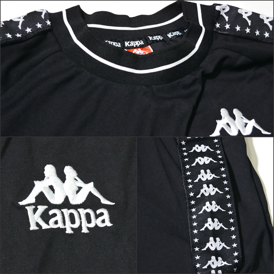 KAPPA カッパ Tシャツ メンズ 長袖 ロンT サイドライン 3030CD0
