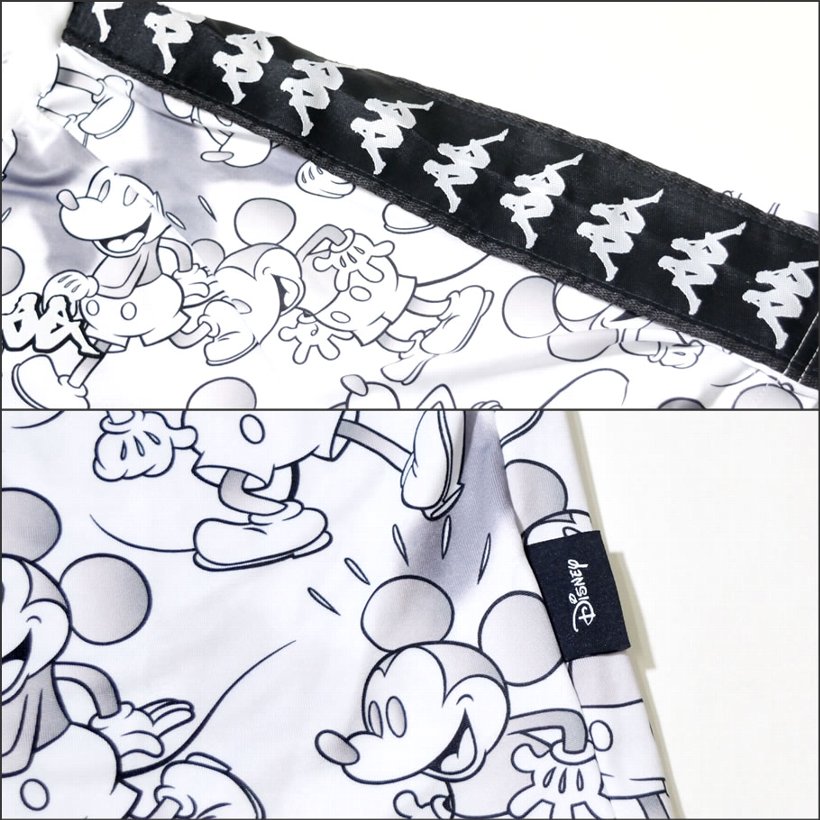 ミッキー90周年 コラボ KAPPA x Disney Tシャツ 半袖 メンズ レディース 303GHG0-904