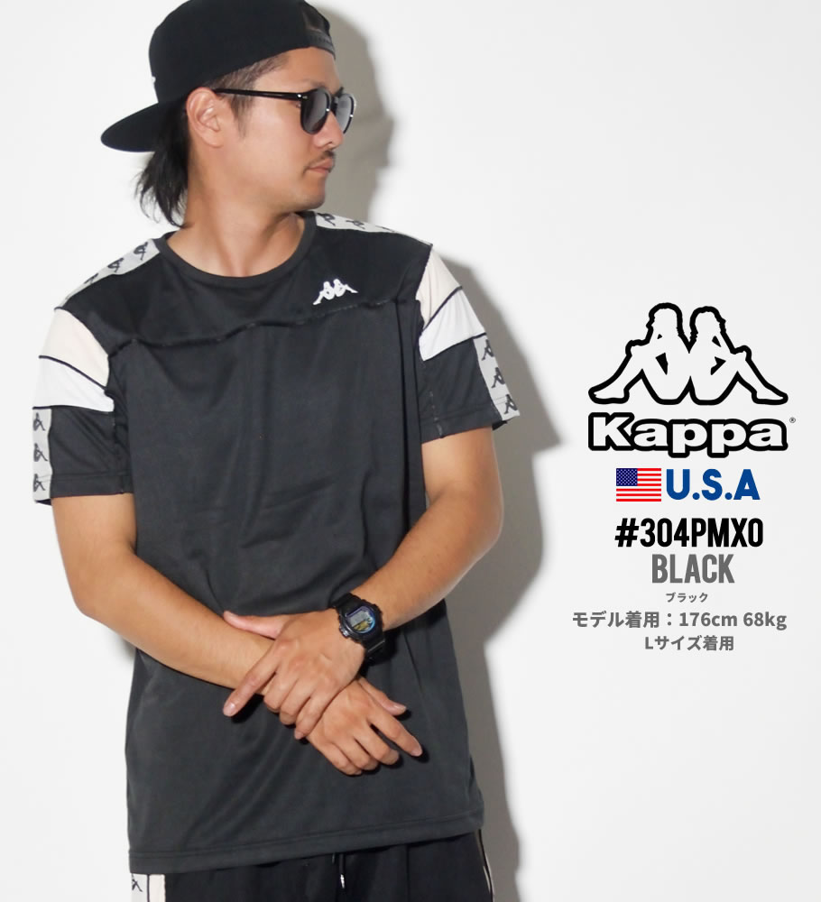 KAPPA カッパ Tシャツ メンズ 半袖 ロゴ 304PMX0 USモデル ストリート系 ヒップホップ スポーツMIX ミックス 服 通販