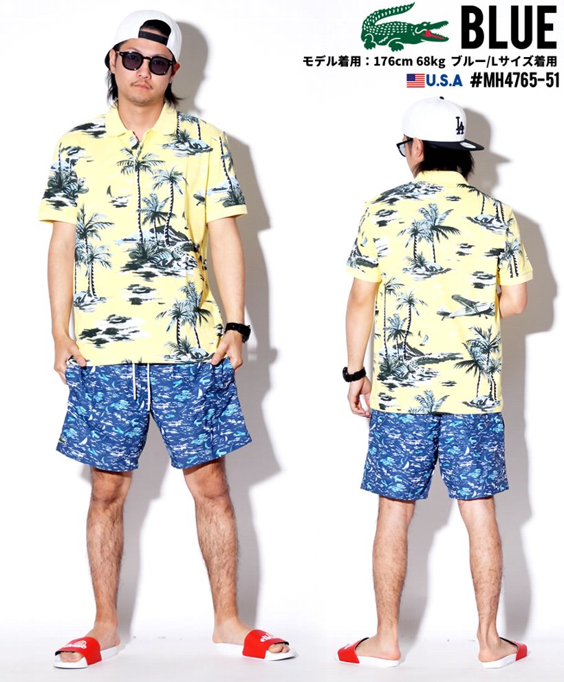 LACOSTE ラコステ 水着 メンズ スイムトランクス MH4765-51 b系 ストリート系 ヒップホップ ファッション 服 通販