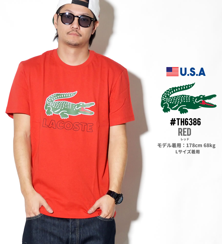 LACOSTE ラコステ Tシャツ メンズ 半袖 TH6386 USモデル