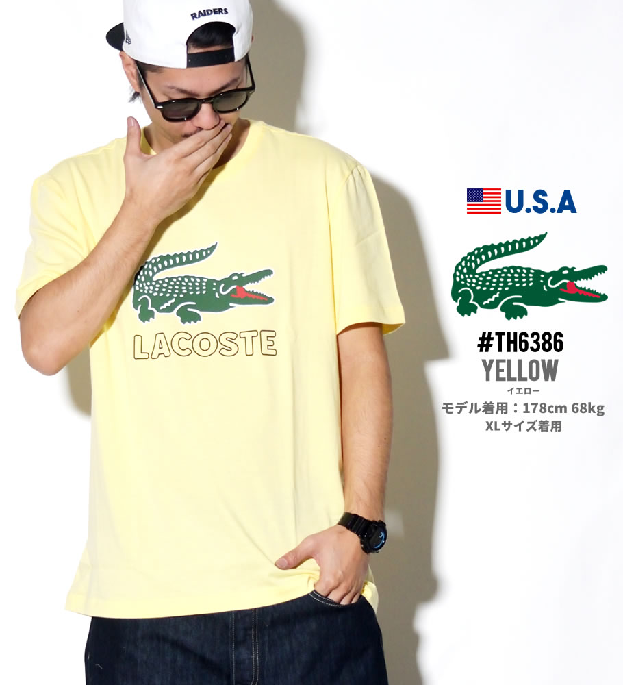 LACOSTE ラコステ Tシャツ メンズ 半袖 TH6386 USモデル