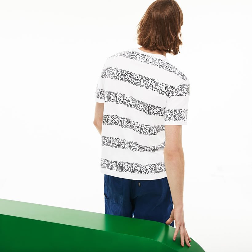 LACOSTE × Keith Haring ラコステ キース コラボ Tシャツ メンズ 半袖 TH4297-51 USモデル 日本未発売 ストリート系 スポーツ ヒップホップ ファッション 服 通販