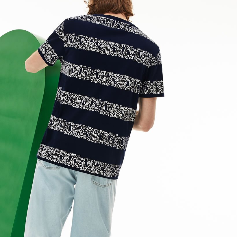 LACOSTE × Keith Haring ラコステ キース コラボ Tシャツ メンズ 半袖 TH4297-51 USモデル 日本未発売 ストリート系 スポーツ ヒップホップ ファッション 服 通販