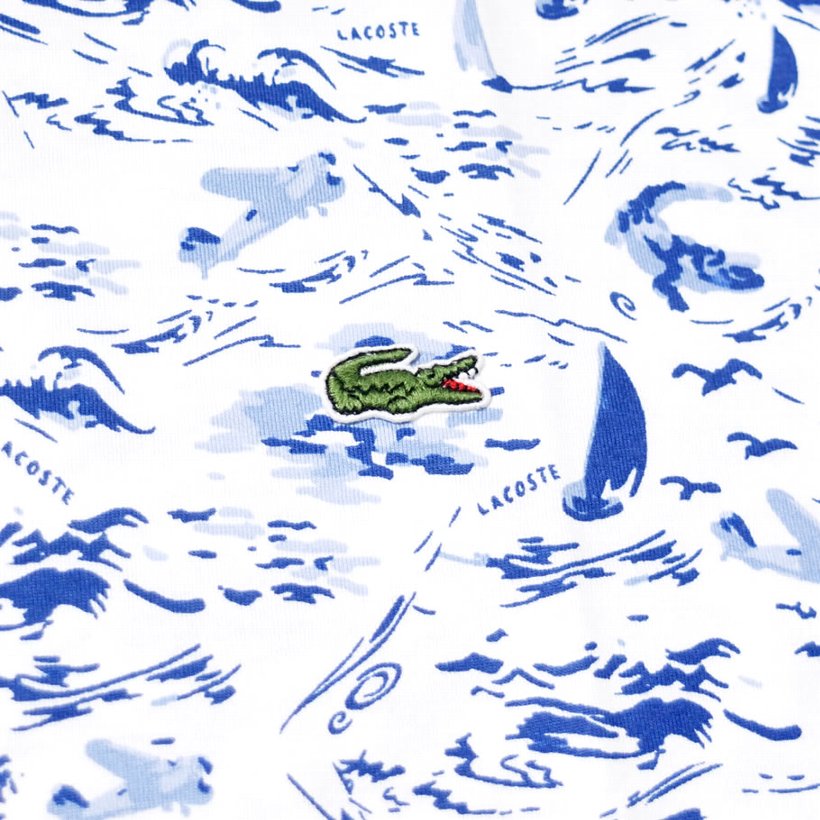 ラコステ Tシャツ メンズ 半袖 プリント LACOSTE TH4328 b系 ストリート系 ヒップホップ ファッション 服 通販 b系 ストリート系 ヒップホップ ファッション 服 通販
