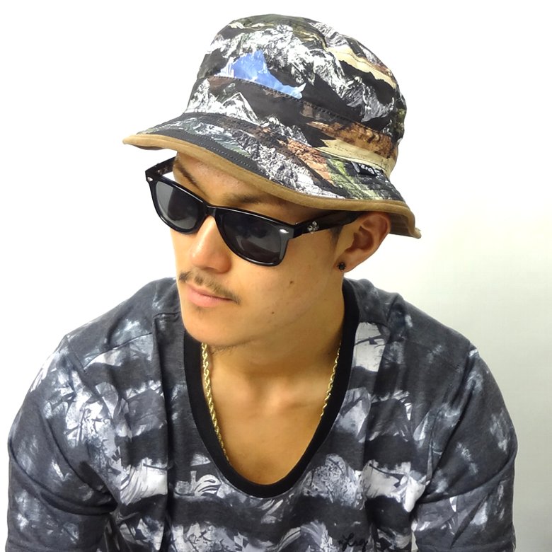 LRG エルアールジー バケットハット リバーシブル Y142534 総柄 ヒップホップ ファッション