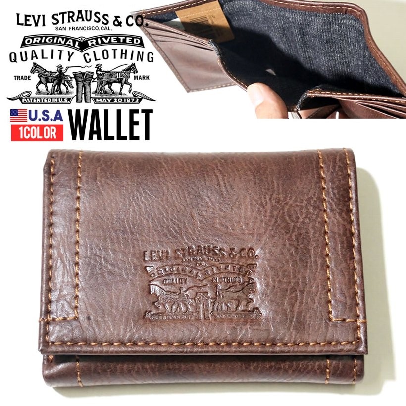 USモデル リーバイス 財布 メンズ レザー 三つ折り ブランド おしゃれ 日本未発売 31LV1189 LEVI'S