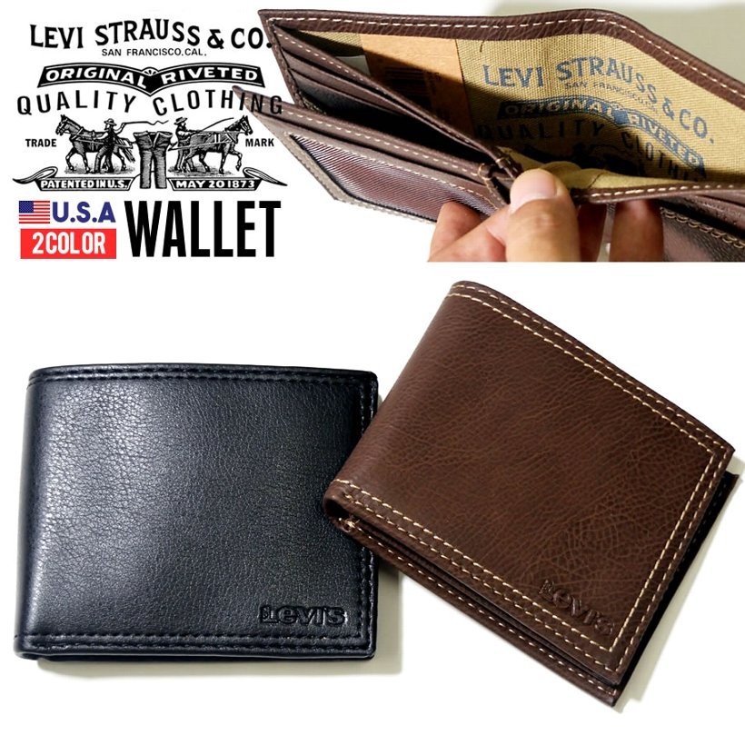 USモデル リーバイス 財布 メンズ レザー 二つ折り ブランド おしゃれ 日本未発売 31LV1344 LEVI'S