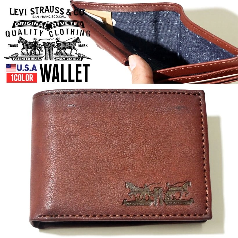 USモデル リーバイス 財布 メンズ レザー 二つ折り ブランド おしゃれ 日本未発売 31LV220010 LEVI'S