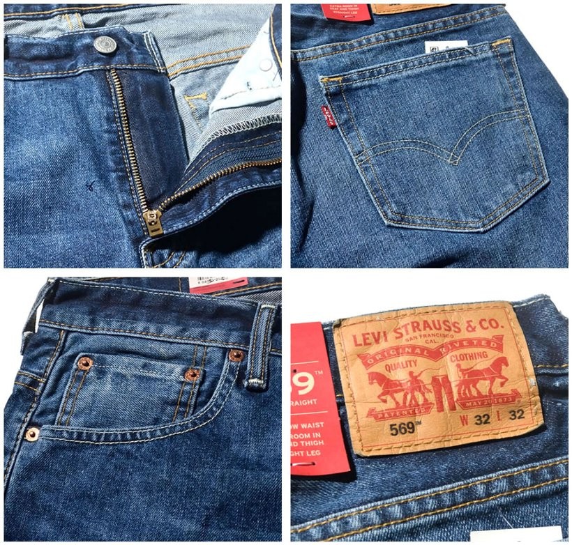 USモデル LEVI'S リーバイス 569 LOOSE STRAIGHT デニムパンツ ルーズフィット ジップフライ
