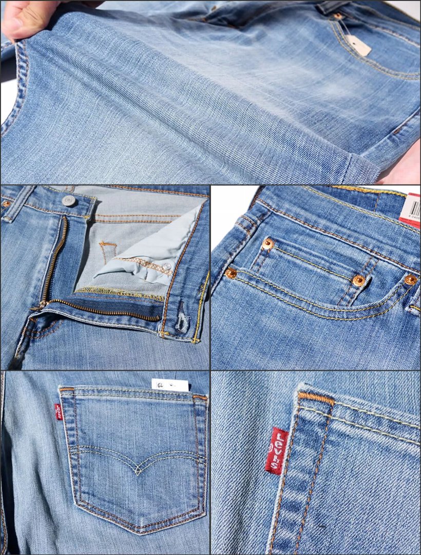 USモデル LEVI'S ジーンズ メンズ リーバイス 511 デニムパンツ スリムフィット ジップフライ ダメージ