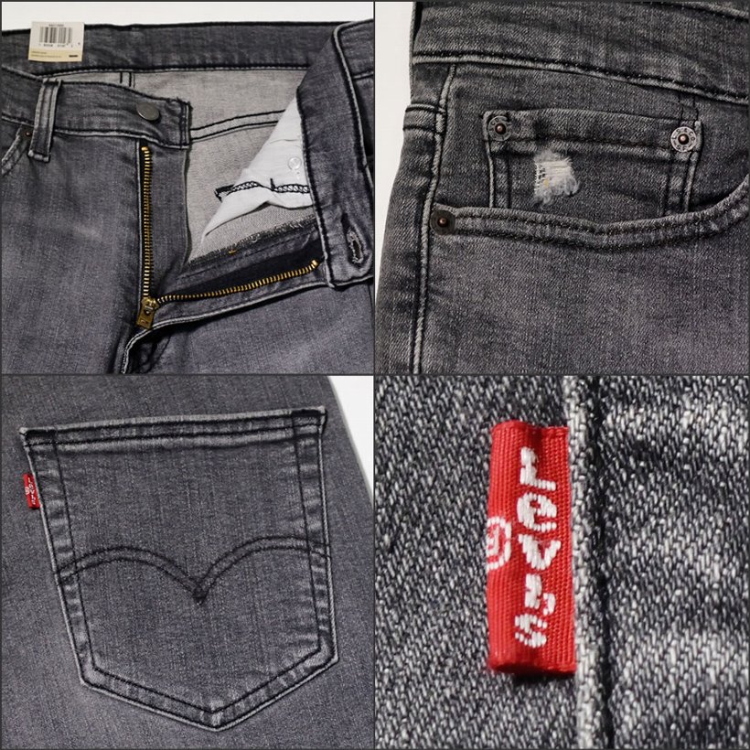 USモデル LEVI'S ジーンズ メンズ リーバイス 511 デニムパンツ スリムフィット ジップフライ ダメージ